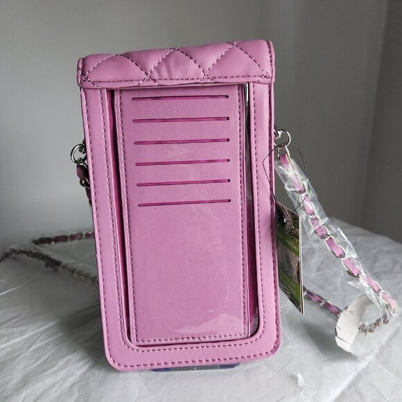 Badgley Mischka NWT Purple Phone Case/Card Holder w/card insert - Picture 3 of 8